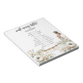 Would Mommy Rather? Baby Shower Game Notitieblok (Schuin)