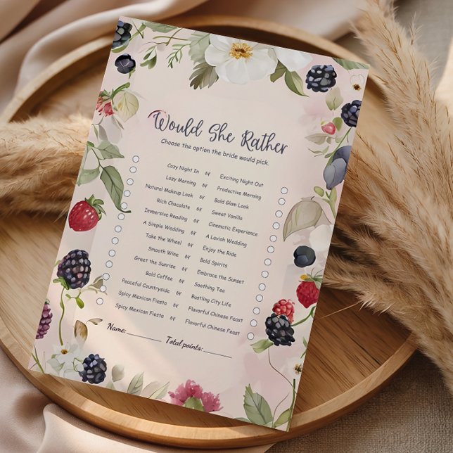 Would She Rather Floral Bridal Game (Creator heeft geüpload)