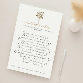 Would She Rather Love is in Bloom Bridal Shower
