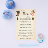 Would They Rather Little Recruit Shower Game Card Flyer (Enkel)