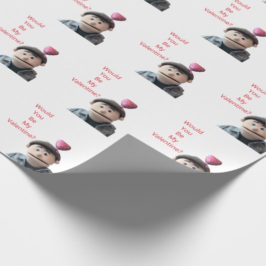 Would You Be My Valentine? Cadeaupapier (Hoek)