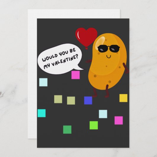 Would You Be My Valentine? Kaart (Voorkant / Achterkant)