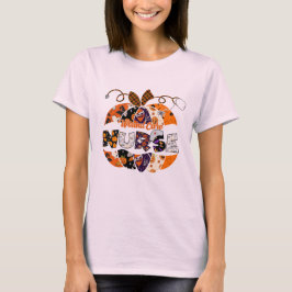 WOUND CARE NURSE PUMPKIN GIFT VOOR HALLOEEN T-SHIRT