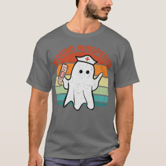 Wound Whisperer Ghost Nurse Boo Halloween 2022 Nur T-shirt