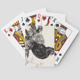 Wouw een Indiase Fantail-duif Pokerkaarten