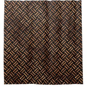 WOVEN2 ZWARTE MARBLE & BROWN STONE DOUCHEGORDIJN