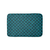 WOVEN2 ZWARTE MARBLE & TURQUOISE MARBLE BADMAT (Voorkant)