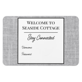 Woven Airbnb Vacation Rental Wifi Magnet Magneet