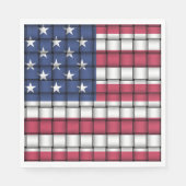 Woven American Flag Party Napkins Servet (Voorkant)