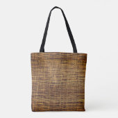 Woven Bamboo Pattern Tote Bag (Achterkant)