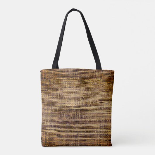 Woven Bamboo Pattern Tote Bag (Achterkant)