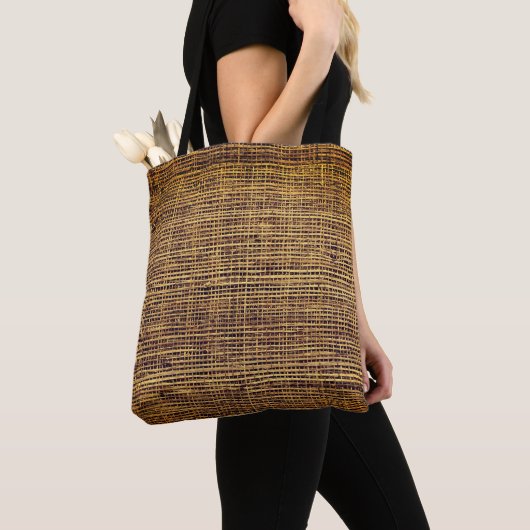 Woven Bamboo Pattern Tote Bag (Dichtbij)