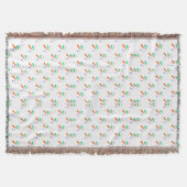 Woven blanket with colorful pinwheel pattern  deken (Voorkant)