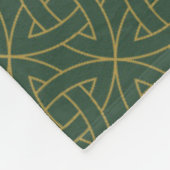 Woven Celtic Knot Pattern Fleece Deken (Hoek)