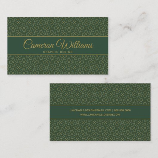 Woven Celtic Knot Pattern Visitekaartje (Voorkant / Achterkant)