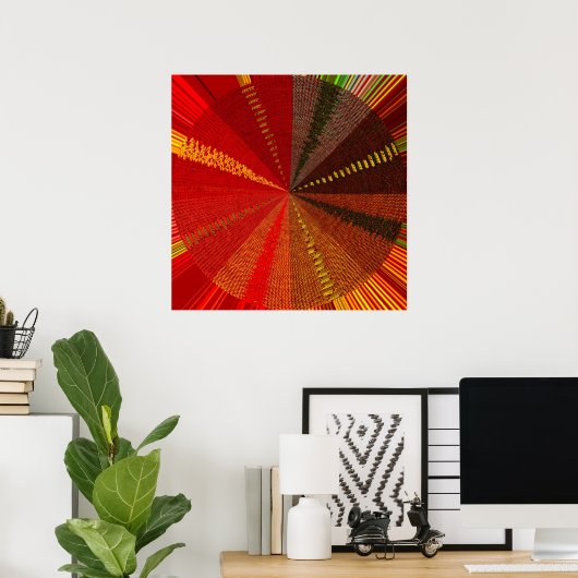 Woven Circle Poster (Thuiskantoor)