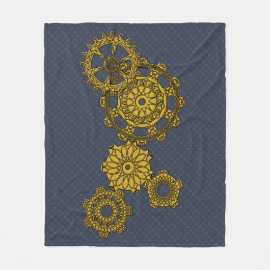 Woven Clockwork Fleece Blanket Deken (Voorkant)