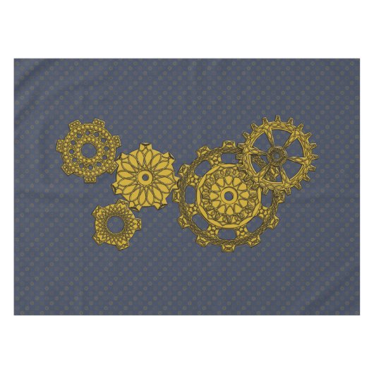 Woven Clockwork Tablecloth Tafelkleed (Voorkant (Horizontaal))
