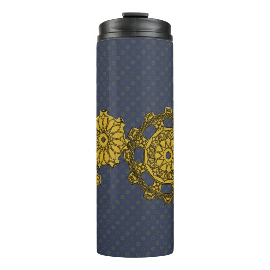 Woven Clockwork Thermal Tumbler Thermosbeker (Voorkant)