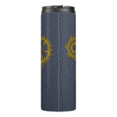 Woven Clockwork Thermal Tumbler Thermosbeker (Achterkant)