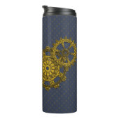 Woven Clockwork Thermal Tumbler Thermosbeker (Geroteerd rechts)
