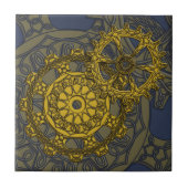 Woven Clockwork Tile Tegeltje (Voorkant)