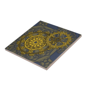 Woven Clockwork Tile Tegeltje