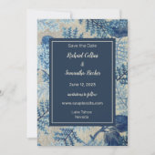 Woven Floral Wedding Save the Date (Voorkant)