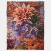 Woven flower jacquard blanket fleece deken (Voorkant)