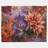 Woven flower jacquard blanket fleece deken (Voorkant (Horizontaal))