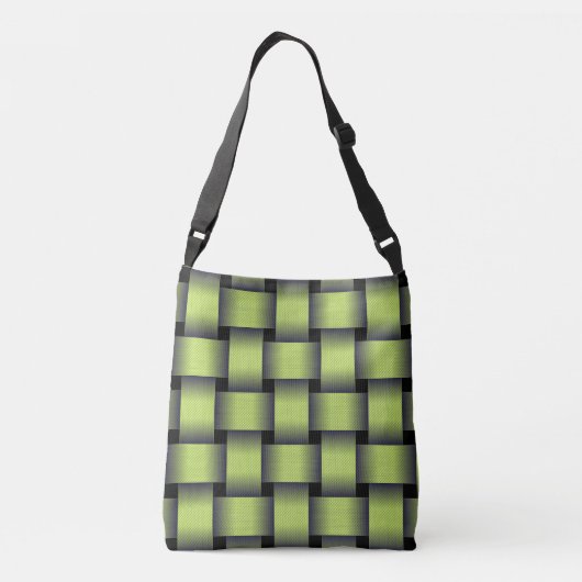 Woven Greenery Crossbody Tas (Achterkant)