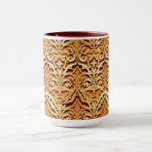 Woven Islamic Motif Mug | Tactile Earth Tones Mok (Midden)