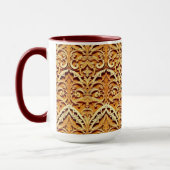 Woven Islamic Motif Mug | Tactile Earth Tones Mok (Links)