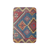 Woven Kilim Royal Blue Yellow Classic  Badmat (Voorkant Verticaal)