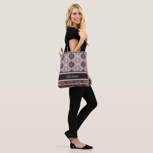 Woven Mandalas Tote Bag (Op model)