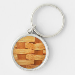 Woven mandje sleutelhanger