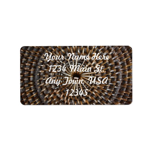 Woven Mat Etiket (Voorkant)