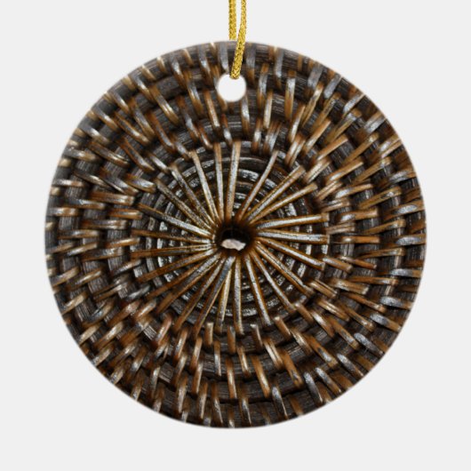 Woven Mat Keramisch Ornament (Voorkant)