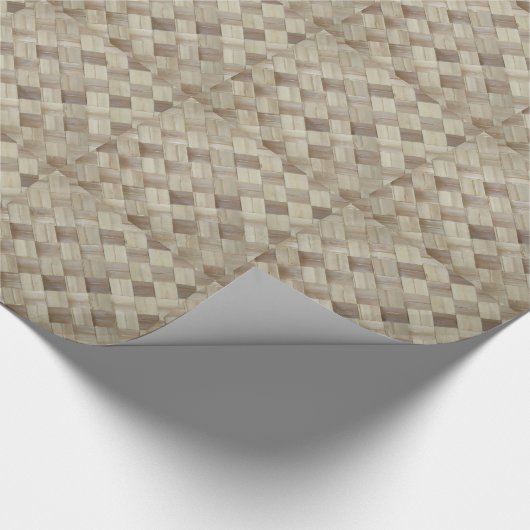 Woven Palm Matting Cadeaupapier (Hoek)