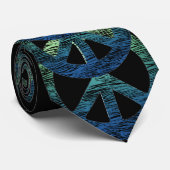 Woven Peace Sign-Stropdas Stropdas (Opgerold)