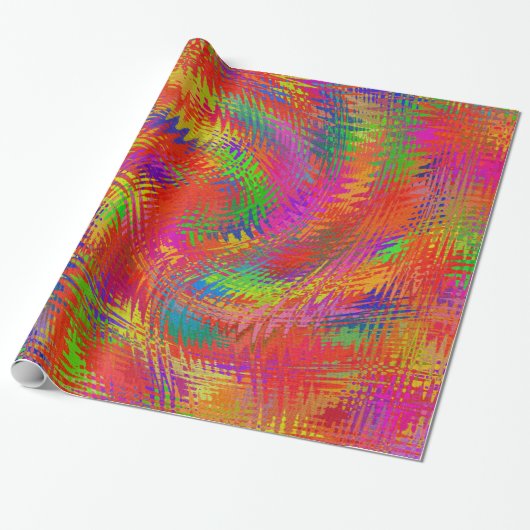 Woven Rainbow Cadeaupapier (Uitgerold)
