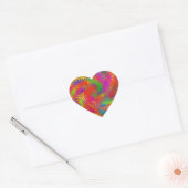 Woven Rainbow Hart Sticker (Envelop)