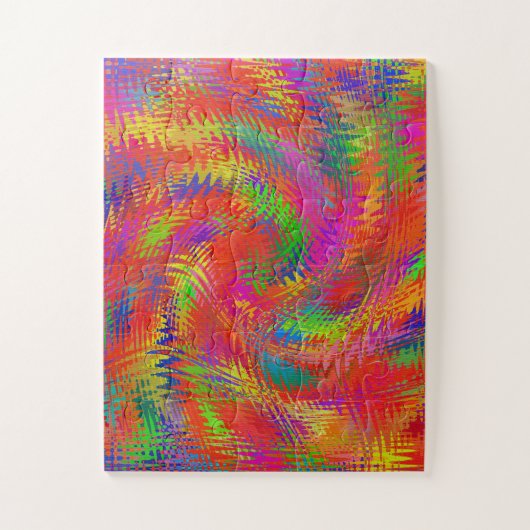 Woven Rainbow Legpuzzel (Verticaal)
