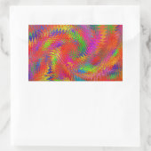 Woven Rainbow Rechthoekige Sticker (Tas)