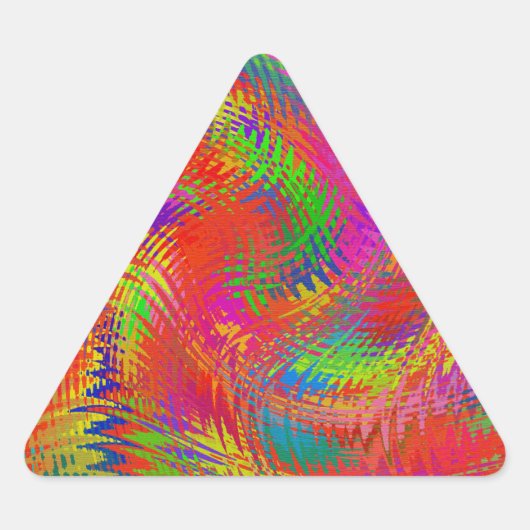 Woven Rainbow Sticker (Voorkant)