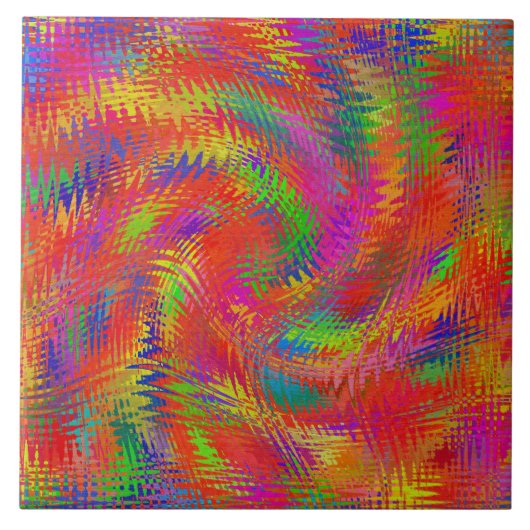 Woven Rainbow Tegeltje (Voorkant)