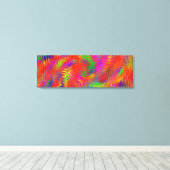 Woven Rainbow Triptych Canvas Afdruk (Insitu (Houten vloer))