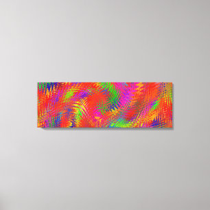 Woven Rainbow Triptych Canvas Afdruk