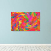 Woven Rainbow Triptych Canvas Afdruk (Insitu (Houten vloer))
