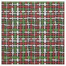 Woven Rough Seasonal Burlap Green White